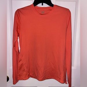 Champion Coral Pink Long Sleeve Athletic Shirt, Size M